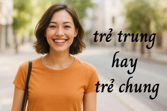 Viết trẻ trung hay trẻ chung mới đúng? Mẹo phân biệt trung và chung
