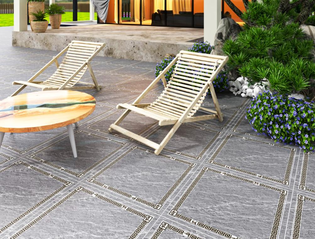 Gạch ốp lát trắng sứ điểm xuyết vân đá xanh độc đáo RCG6060020S4