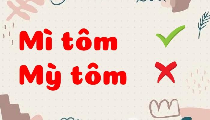 Mỳ tôm hay mì tôm là đúng chính tả?