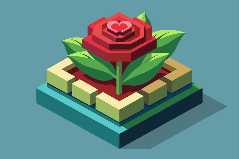 Alt: Hình ảnh quà Valentine hài hước LEGO hoa hồng lắp ráp độc đáo