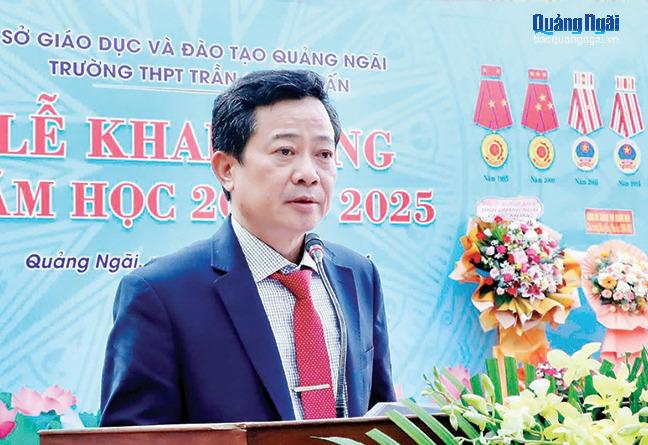 Hiệu trưởng Trường THPT Trần Quốc Tuấn Nguyễn Thái An.