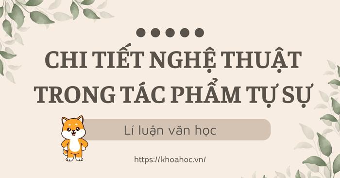 Chi tiết nghệ thuật trong tác phẩm tự sự