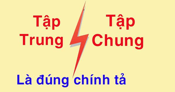 tập trung hay tập chung