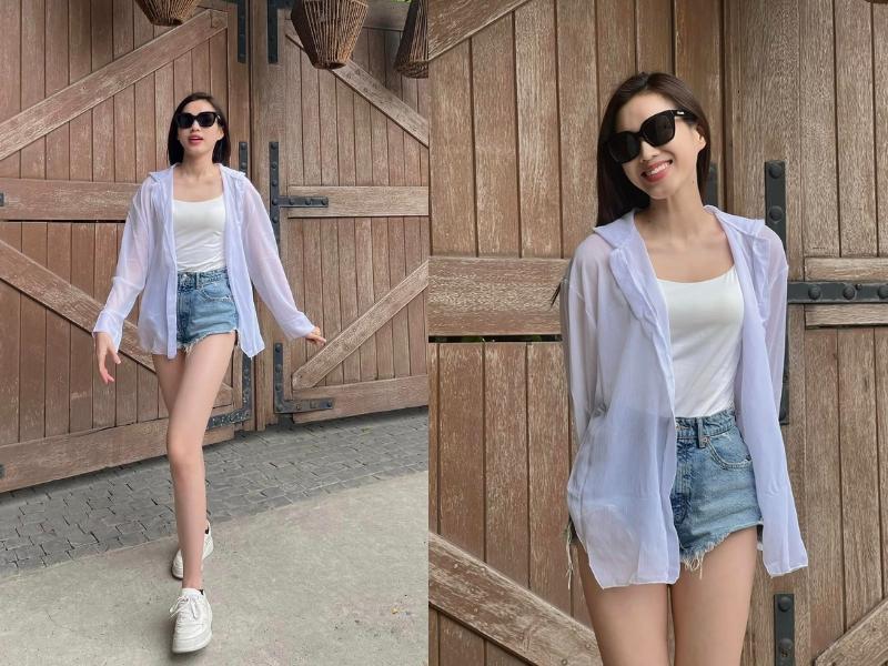 phối áo 2 dây với áo sơ mi