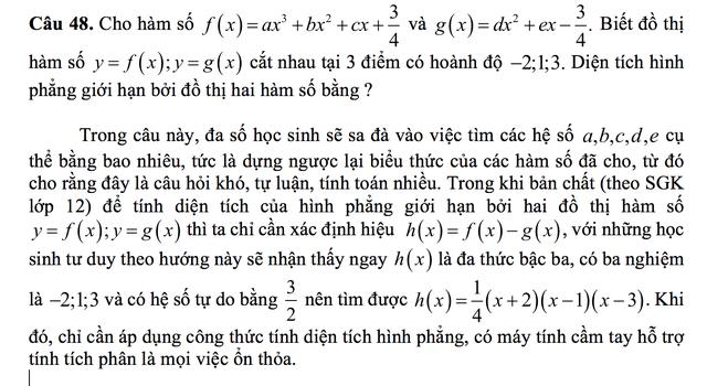 cach giai cau hoi kho nhat trong de thi toan thpt quoc gia gay tranh luan