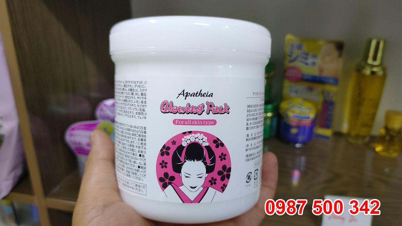 Kem Ủ Trắng Da cô gái Nhật Apatheia Glowing Pack 500g
