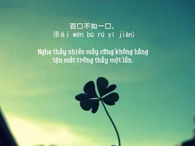 55+ câu thành ngữ tiếng Trung về cuộc sống giúp con người ngẫm ra nhiều điều 1