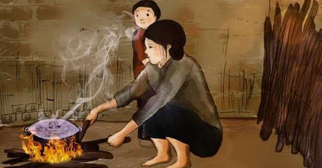 Phân tích khổ thơ đầu bài Bếp lửa