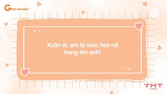 câu thả thính tên Xuân