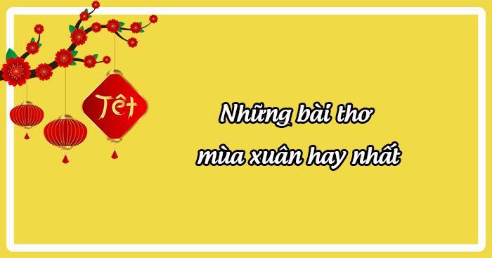 Thơ hay về mùa xuân