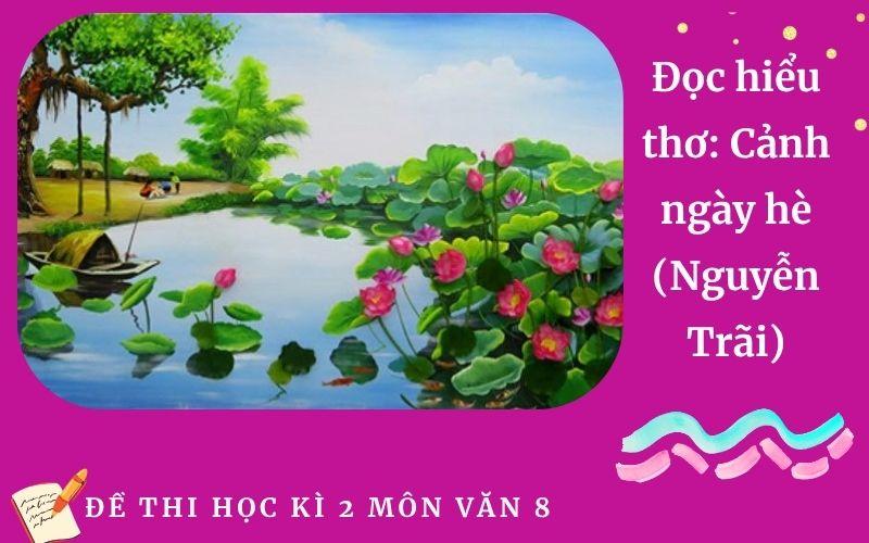 Đọc hiểu thơ: Cảnh ngày hè (Nguyễn Trãi)