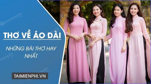 nhung bai tho ve ao dai hay