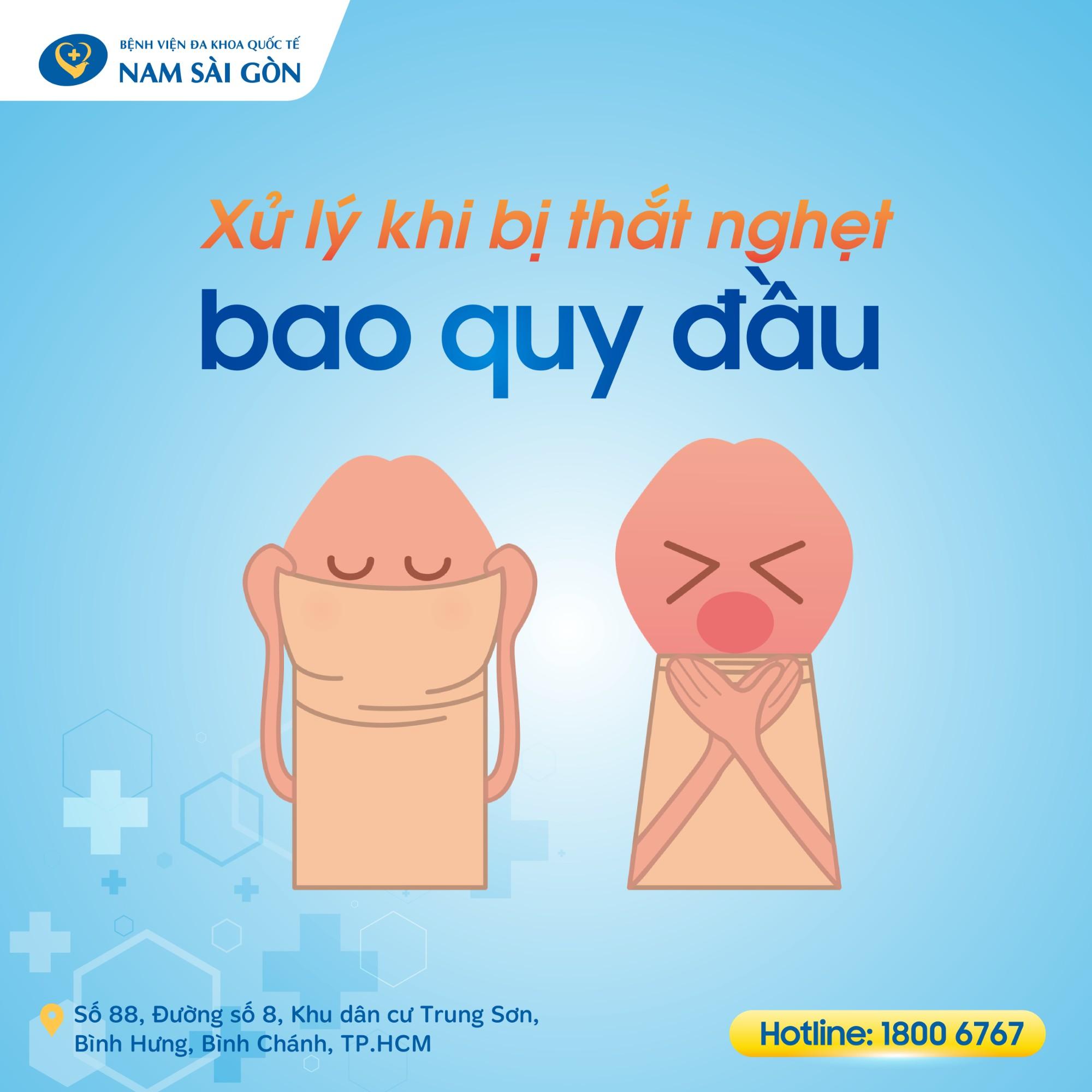 nghẹt bao quy đầu
