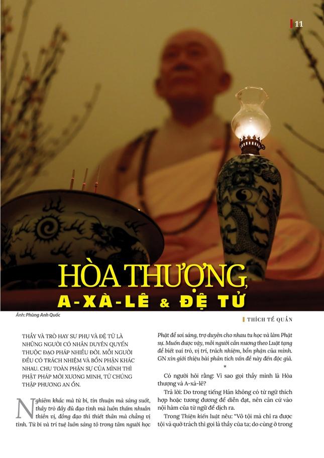 Bài trên Báo Giác Ngộ số 1243 - Thiết kế: Phòng Mỹ thuật BGN/Tống Viết Diễn