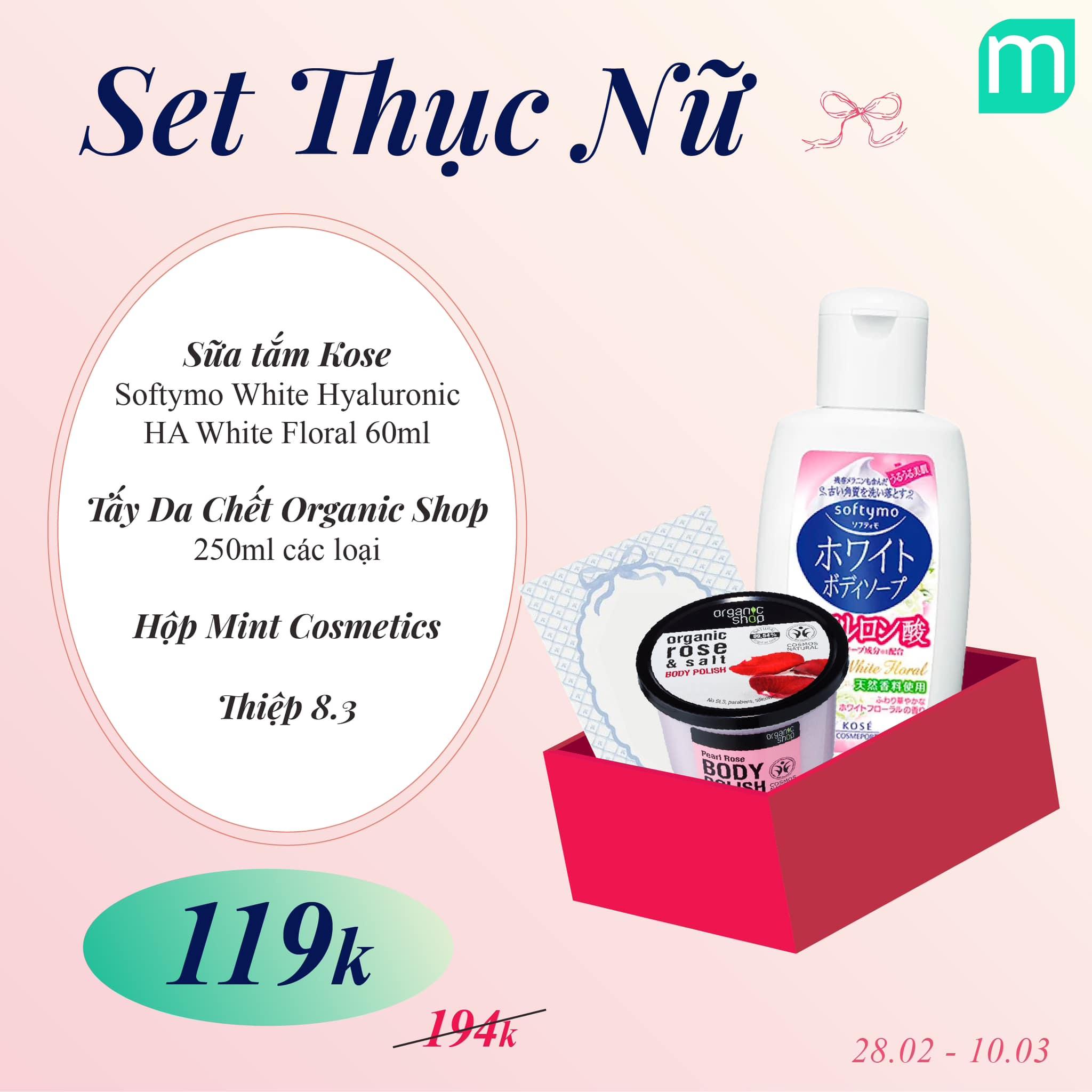 SET QUÀ 8/3 CHỈ TỪ 119K – MADE BY MINT