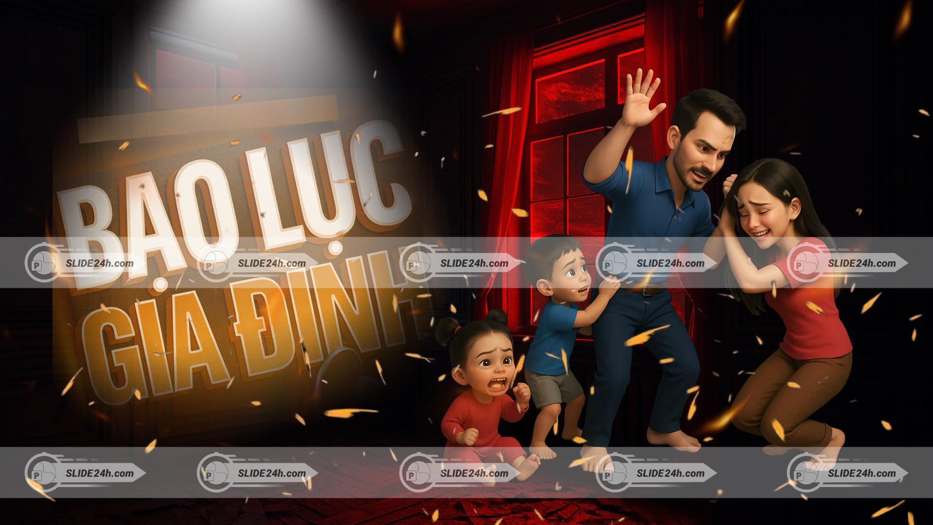 Slide hình thức bạo lực gia đình