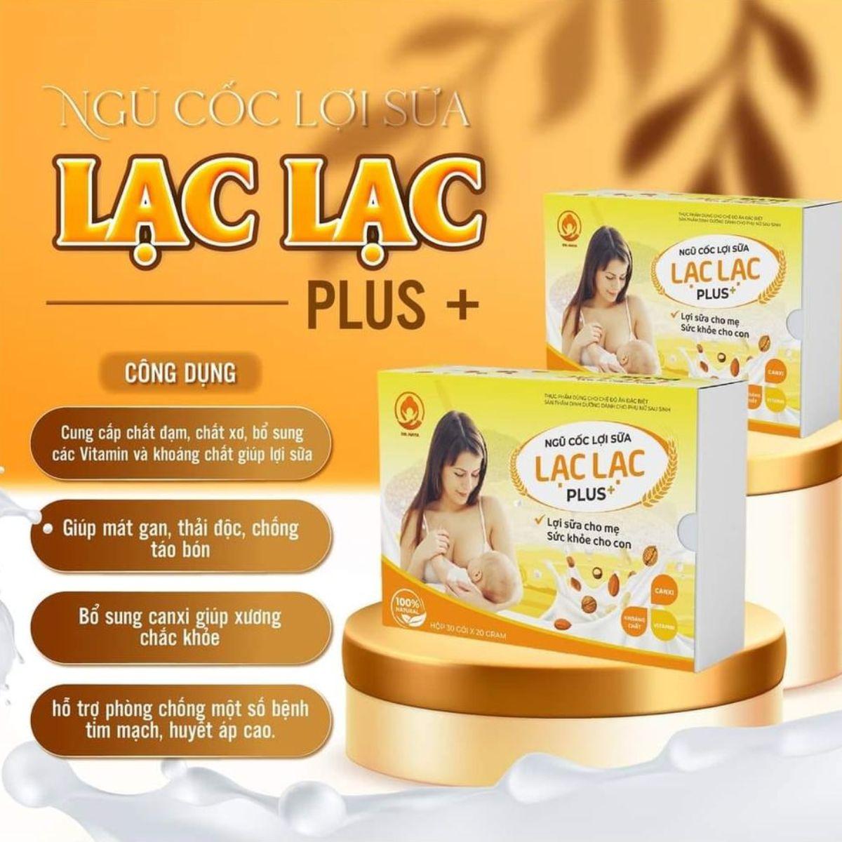 Ngũ cốc lợi sữa lạc lạc Plus+