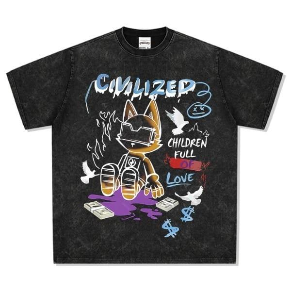 áo thun oversize graphic meme casual suông