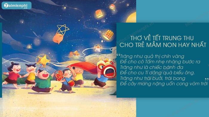 bai tho ve tet trung thu cho tre mam non hay nhat 2