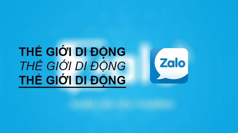 Cách viết chữ in đậm, in nghiêng, gạch chân trong Zalo đơn giản