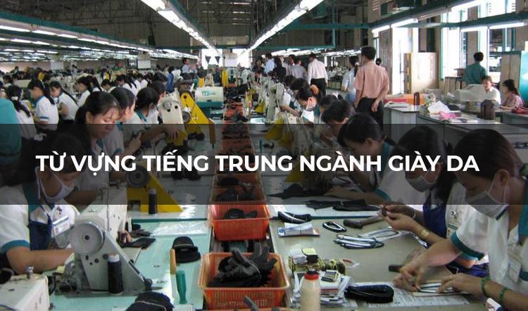 Tổng hợp từ vựng tiếng Trung ngành giày da