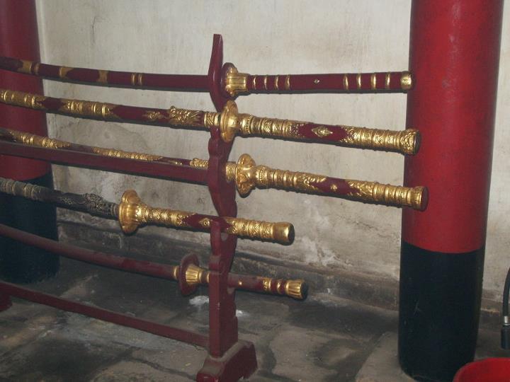 Ceremonial guom truong in Hanoi