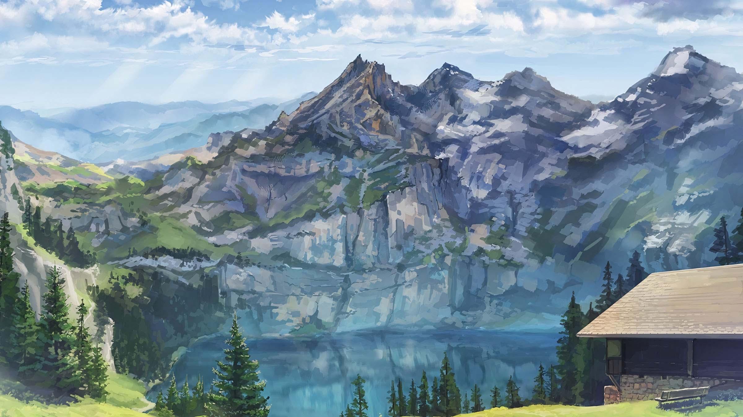 88+ Ảnh Nền Phong Cảnh Anime 3D, 4K Mới Nhất Tuyệt Đẹp  Sắc Nét