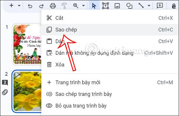 Cách tải ảnh từ slide Google Slides