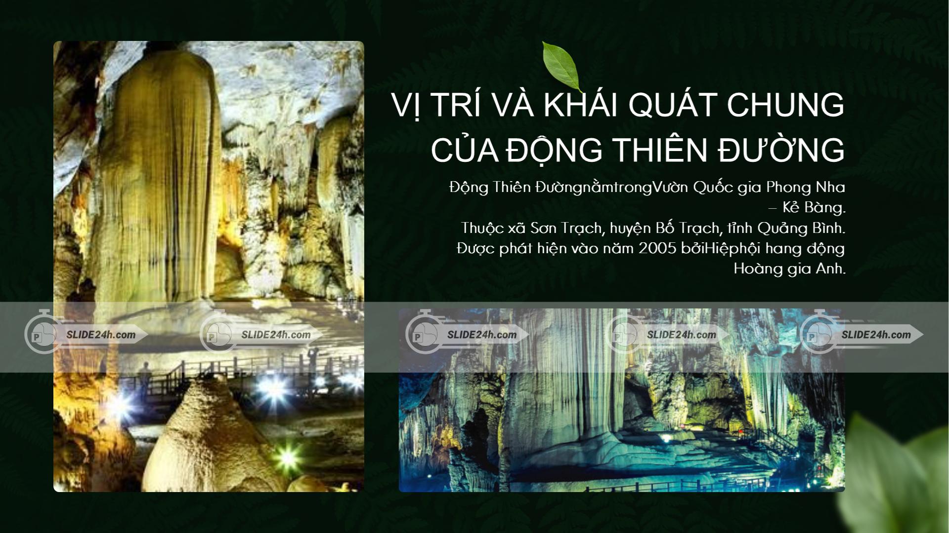 Vị trí Động Thiên Đường
