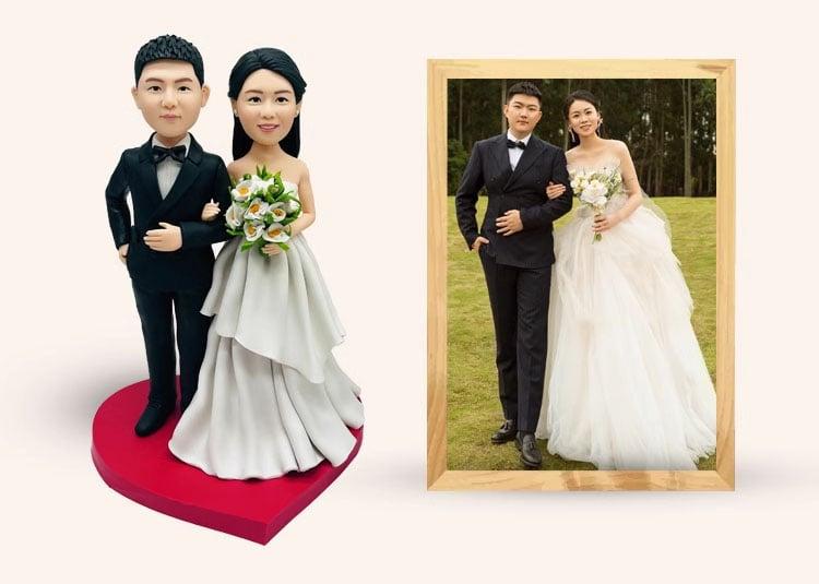 Làm tượng 3D chibi đất sét nung theo ảnh chụp chân dung cá nhân