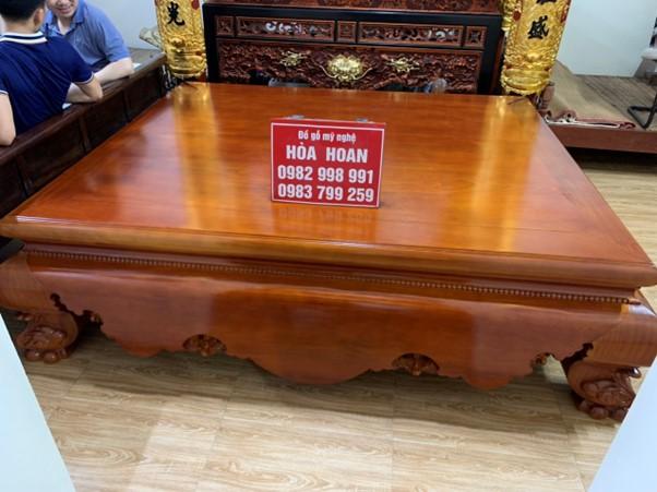 Sập ngũ phúc kim tiền gỗ hương kích thước đại