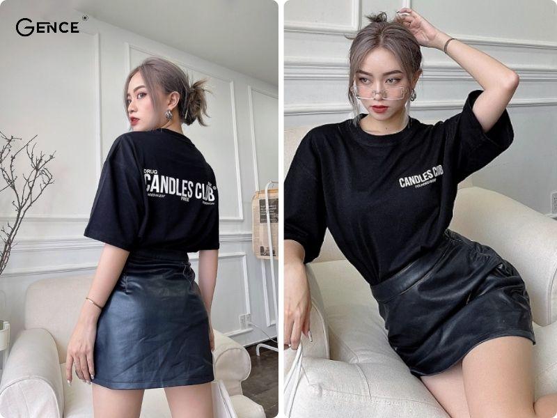 10 ý tưởng chân váy da mặc với áo gì thu hút và thời trang