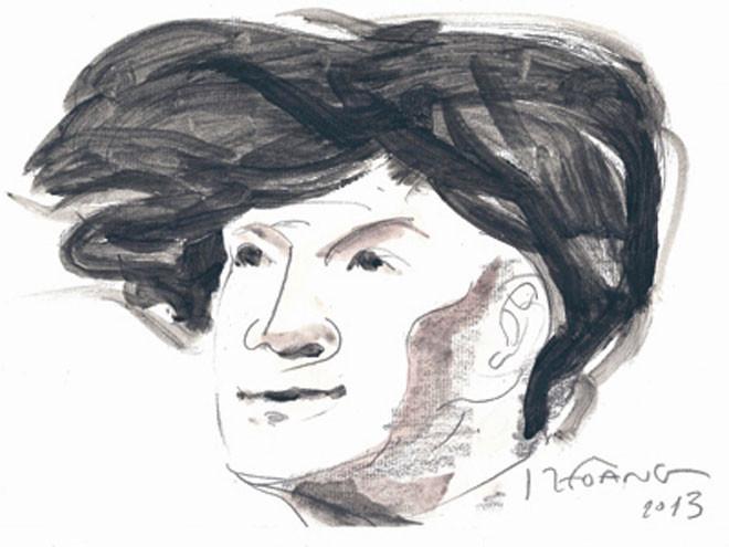 Chân dung nhà thơ Chế Lan Viên (1920-1989).