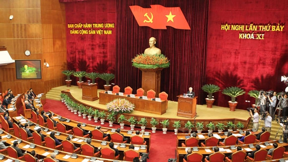 Hình ảnh hội nghị lần thứ bảy khoá XI