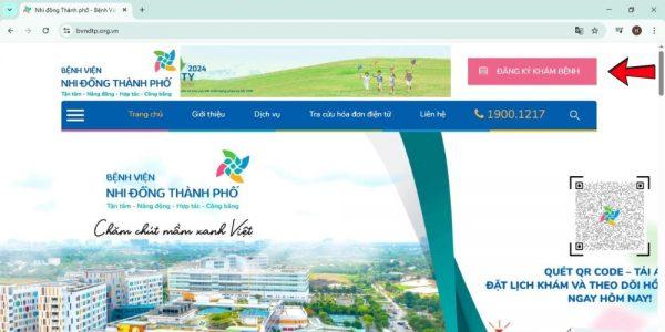 Hướng dẫn đặt lịch khám tại Bệnh viện Nhi Đồng Thành Phố