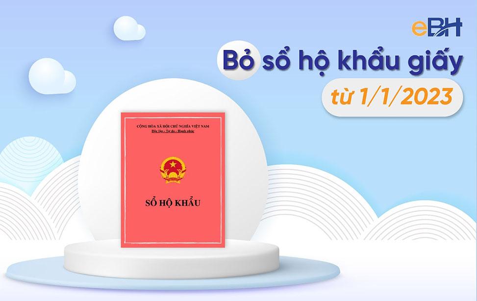 Chính thức bỏ sổ hộ khẩu giấy từ ngày 1/1/2023