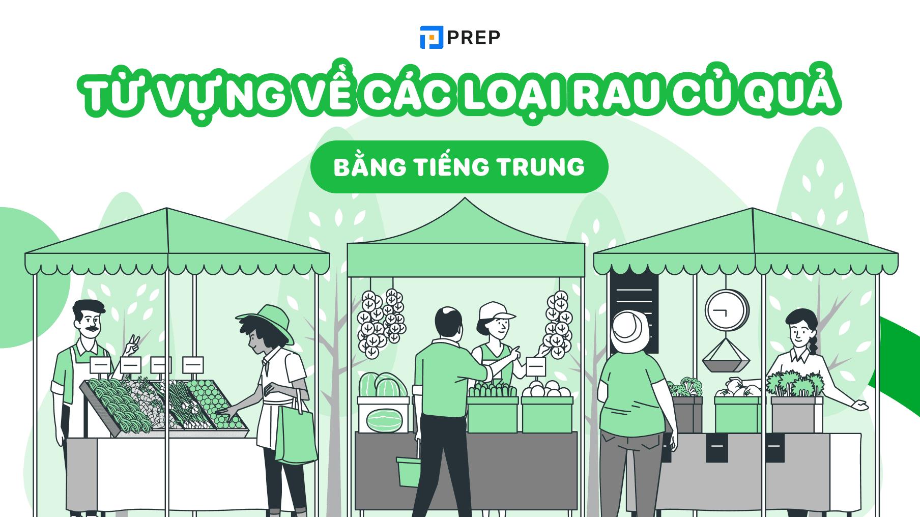 Từ vựng về các loại rau củ quả tiếng Trung