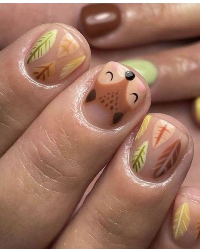 Mẫu nail con vật