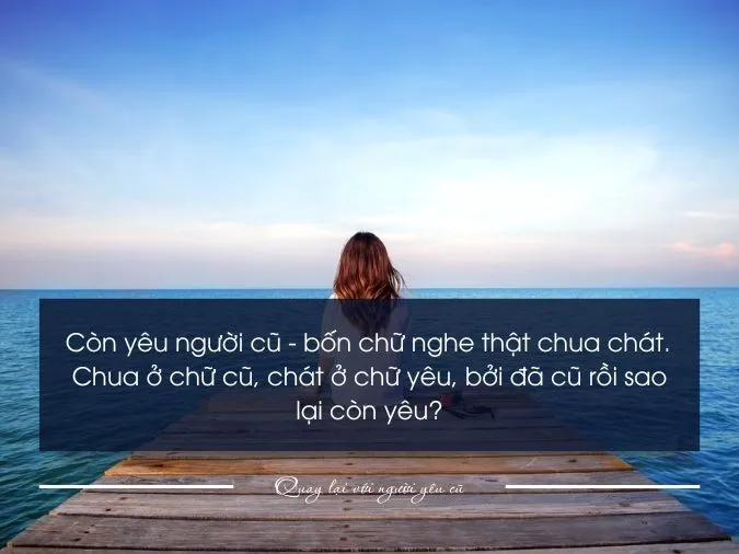 Những câu nói, stt hay quay lại với người yêu cũ chân thành 1