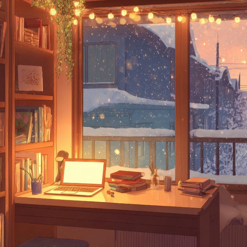 Ảnh lofi chill và phong cảnh buồn tâm trạng