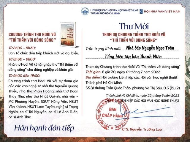 Hoài Vũ, nhà thơ của những ca khúc đi cùng năm tháng - Ảnh 2.