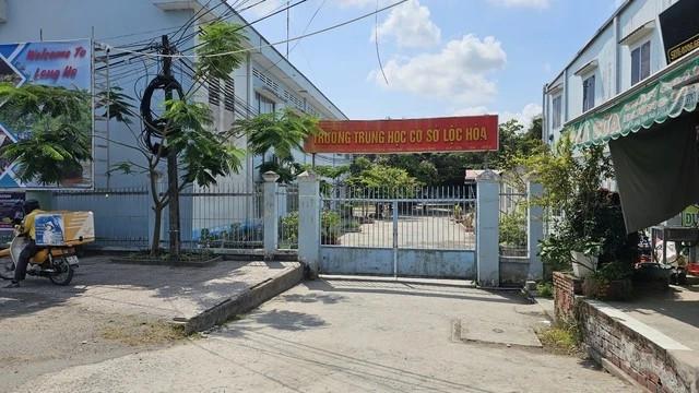 Trường THCS Lộc Hòa nơi xảy ra vụ nghi ngộ độc khí từ