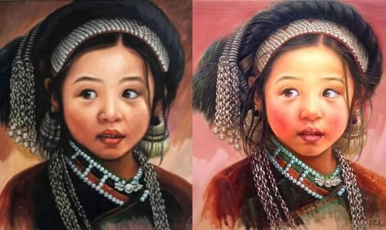 Artist Le The Anh accused that his work ‘Li xi nhe’ (on the right) had been copied illegally by Pham Hong Minh (on the left) (Photo given by Le The Anh)