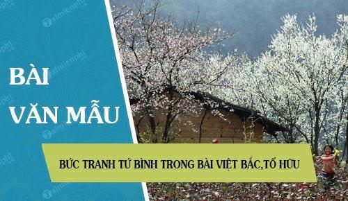 buc tranh tu binh trong bai viet bac to huu