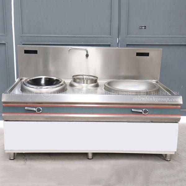 Bếp từ công nghiệp đôi mặt kính và xào trực tiếp